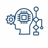 AI automation and support services illustration