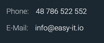 Easy-IT contact details